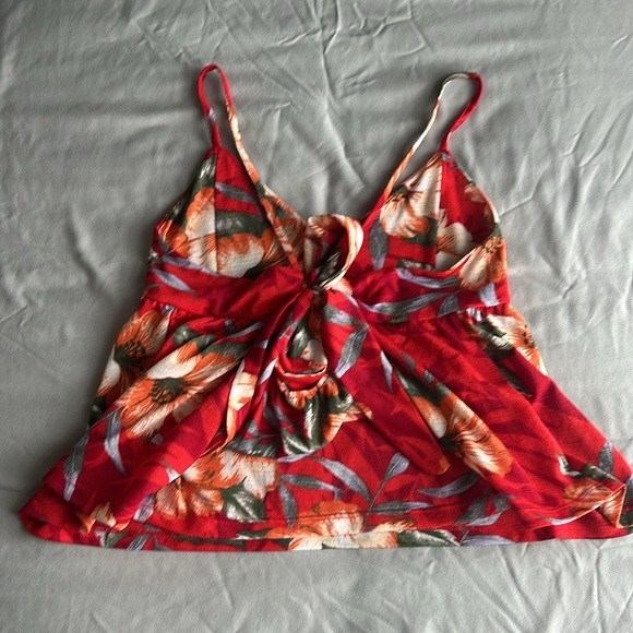 Cotton On - Red Floral Pattern Top - Picture 2 of 7